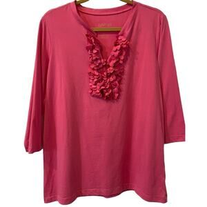 3 for $25-KRAZY KAT Women’s Embellished T Shirt Pink Size Large